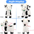 9'' Hopearl Walking Cow Interactive Electronic Pet Singing Toy Remote Control Leash Animated Musical Nodding Moo