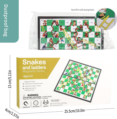 Andux Foldable Magnetic Snake Chess, Portable Board Game Set CXYXQ-03 (M)