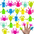 20 Pcs Finger Puppets Toys, Colorful Monster Stretchy Finger Puppets for Children's Party Favors