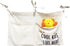 OldFarmBee Cute Linen Baby Crib Hanging Storage Organizer, 2 Pockets Nursery Playpen Cloth
