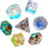 Cusdie 7-Die DND Dice, Polyhedral Dice Set Filled with Animal, for Role Playing Game Dungeons and Dragons D&D Dice(Random Animal)