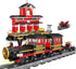 Building Blocks Toys 583 Pieces Classic Train Set with Station Construction Brick