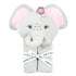100% 31" Stephan Baby Hooded Towel - Cotton with Fun Animal Design for Infants and Toddlers, Square, Elephant Pink