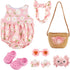 BABESIDE 16-20 Inch Reborn Baby Doll Clothes Set with 16 Inch Doll