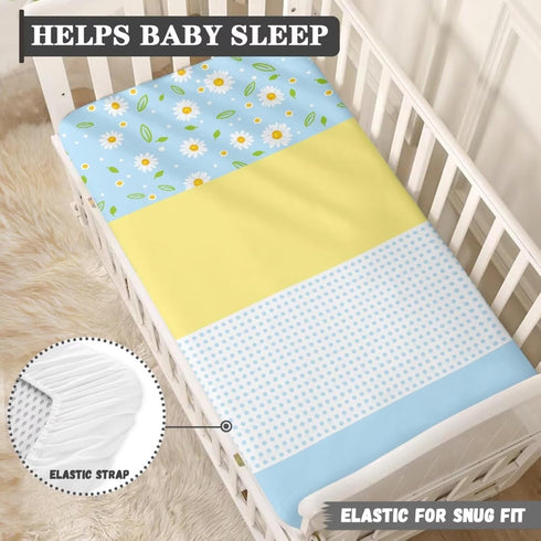 Set 2 of Crib Sheets for Boys, Girls - Fitted Crib Mattress Sheet Neutral Cover for Baby Bed, Toddler Mattress, Soft