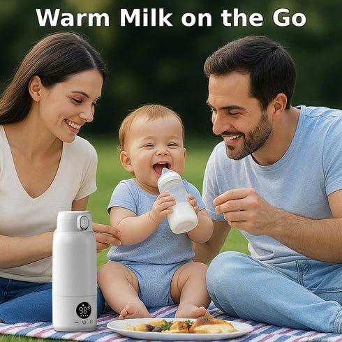 17oz IPX6 Koalababy Portable Bottle Warmer for Travel Baby Bottle Warmer with Fast Heating, Large Capacity Milk Warmer