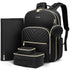 LOVEVOOK Diaper Bag Backpack with 2 Cubes, Quilted Baby Bag with Changing