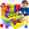 Musical Learning Workbench Baby Toys for 1 Year Old Boy Girl, Early Educational Sound Shape Tool Set for Kids Age 1-2