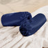 2 Pack, 28 52 8 Inch Entisn Satin Crib Sheets x x Soft Fitted Crib Mattress Sheets for Baby Boys, Navy Blue Nursery