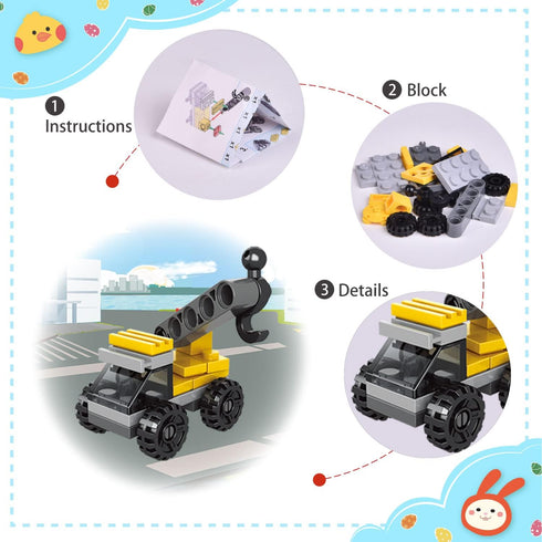 FUN LITTLE TOYS 12PCS Building Blocks Easter Eggs for Easter Egg Hunt, Easter Basket Stuffers for Kids