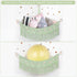 Hammock ANROYE Macrame Stuffed Animal Storage with Star Light, Bear Green for Girls Room Decor, Corner Hanging Mesh