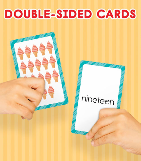 Carson Dellosa Toddler Flash Cards 4 Pack, Alphabet, Sight Word, Colors & Shapes, Number Flash Cards for Preschool