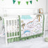 Set 4-Piece Set Set-Fits 52x28 inch SWESEN Dinosaur Crib Bedding for Boys, Crib Includes Quilt, Fitted Sheet, Skirt