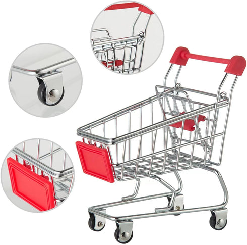 175PCS Miniature Courier Box Set, Shopping Mall Shipping Boxes, Mini Supermarket Handcart Models for Dollhouse Play