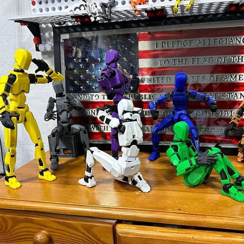 Rugwun 2026 13 3D 13 13 (9pcs) New Titan Action Figure, Multi-Jointed Movable Robot Action Figures, Printed Action