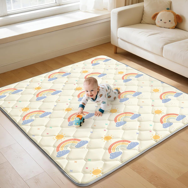 47"x47" Play Mat for Playpen - Thick Soft Foam Playmats for Babies