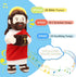 20 20 Songs,13.4" Yelakey Jesus Plush Talking Doll with Halo,Speak Bible Verses & Interactive Hymn Stuffed Plushie