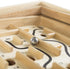 Labyrinth Wooden Maze Game with Two Steel Marbles - Puzzle Game for Adults, Boys and Girls by Hey! Play!, Tan
