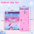 Wowelife Toddler Nap Mat Mermaid with Pillow, Pink Purple Mermaid Sleeping Bag for Girls, Preschool Nap Mats
