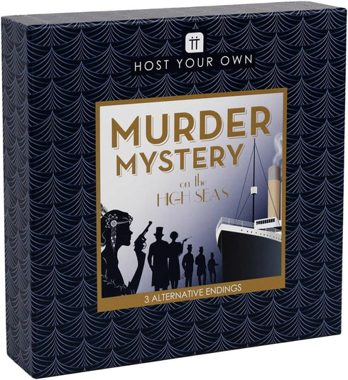 Talking Tables Reusable Murder Mystery Game, Death on The Boat, Interactive Family Dinner Party Game for 5-12 Players