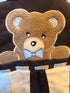 CribMATE Nursery Crib Diaper Stacker for Baby Boy Little Bear Diaper Organizer Hanging Bag