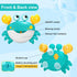 HOSBENI 1 2 3 Crab Baby Bath Toys, Crab Bubble Bath Machine, Automatic Bath Toy Blows Bubbles & Plays Childrens Songs
