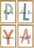 YWJKWLGS This Is Where The Fun Stuff Happens Kids Playroom Wall Decor 16"x11"
