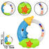 9pcs Baby First Rattle Teether Toy Gift Set with Storage Box for Infant Newborns 0-18 Months, Blue