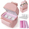 SUNVENO Breast Milk Cooler Bag with Detachable Insulation Box, Double-Layer Pumping Travel