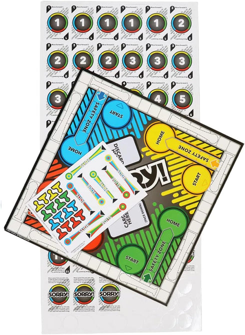 Colorforms Sorry! Travel Paperboard Board Game