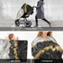 Hcpwzrf Black Marble with Gold Pretty Baby Car Seat Cover & Nursing Cover - Breathable Stretch Multi-Use Cover