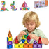 FEWOVUZ 26PCS Mini Magnetic Tiles Building Blocks Set with Portable Iron Case, STEM
