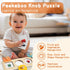 Montessori Toys for Babies 6-12 Months - 3 in 1 Play Kit with Spinning Drum, Tissue Box Toy, and Peekaboo Puzzle