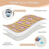 siphylline 52" 34" Pink Puppies Yellow Purple Striped Extra Large Resuable Changing Pad Covers Highly Absorbent Pee