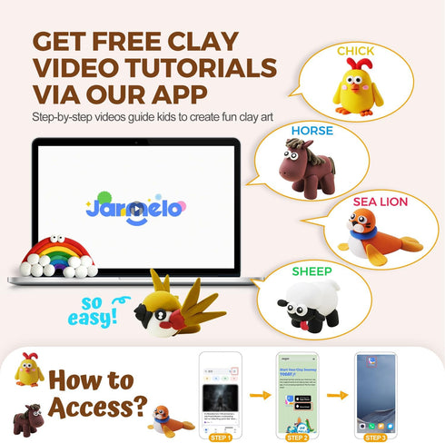6-12 Air Dry Clay for Kids, Modeling Clay Kit with Storage Box & Sculpting Tools, Magic Molding Clay for Boys & Girls