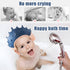 Baby Bath Cap Baby Shower Cap Waterproof Shampoo Hat for Children Toddler Girls Boys Protect ears eyes. Adjustable Silicone Baby Bathing Crown