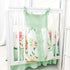 4 Set Set Set Piece Crib Bedding for Girls, Baby Girl Crib Bedding Butterflies Floral Nursery Bedding Includes