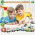 11 Magnetic Wooden Animals Train Set - Montessori Toys for Toddlers - Birthday Gifts for Boys & Girls