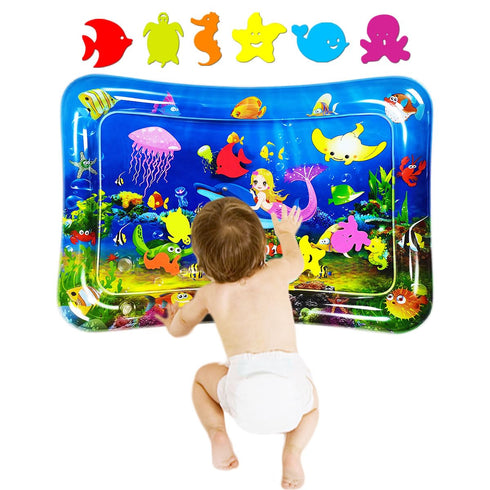 ZHUYNXIR Tummy 27.5x20 Water mat Infant Toys, Inflatable Premium Water mat Baby and Toddlers is The Perfect Fun time