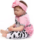 Reborn Baby Dolls Clothes Girl Pink Outfits for 20"-22" Reborn Doll Baby Girl Clothing