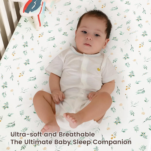 3 Pack Set 28x52 Inch david's kids Fitted Crib Sheets, Ultra Soft Breathable Comfortable Baby Sheet for Boys Girls