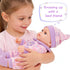 XFEYUE 12'' Backpack Backpack, 3+ Baby Doll with Bear Pattern in Gift Box,Including Clothes Accessories, Baby Bottle