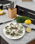 Kmiunty 8Pcs Artificial Oysters Shellfish Seafood Model Photography Prop for Home Kitchen Party Decoration (A)