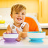Munchkin Stay Put Suction Bowls, 3 Pack - Baby and Toddler, Blue/Green/Purple