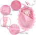 Baby Doll Cradle Bassinet Portable Doll Carrier Carry Bag,Soft Pillow Quilt Plush Bear Included,for 8-9-10-11-12 Inch and Smaller Dolls Alive Baby Doll Reborn Newborn Baby Doll Accessories Gift-wrap
