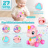 WixbFyn 6-12-18 Tummy Baby Unicorn Toy Months with Music & Lights Explore Bilingual Educational For Toddler Sensory