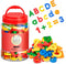 78PCS Magnetic Letters Numbers Alphabet Fridge Magnets ABC 123 Educational Learning Toy Set for Toddlers