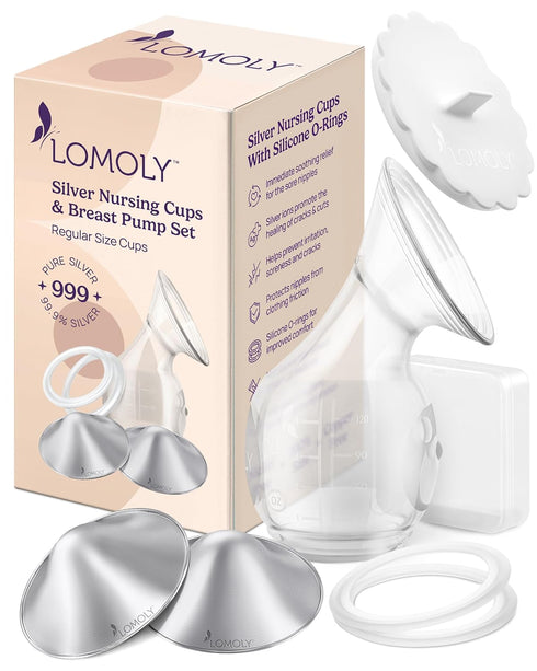 Silver Nursing Cups: Pure 999 Silver Nipple Shield | Breastfeeding Nursing Cups