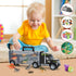 12 37 Set MOBIUS Toys Dinosaur Truck Carrier Large Transport Truck with Realistic Dino Figures for Kids Ages Durable