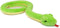 Ice King Bear Lifelike Plush Toy, Green Snake Stuffed Animal (Coiling)